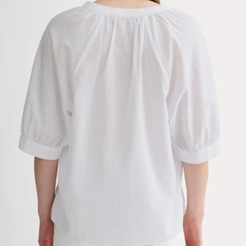 Everlane The Gauze Gathered Top in White, Size S NWT - Picture 16 of 16